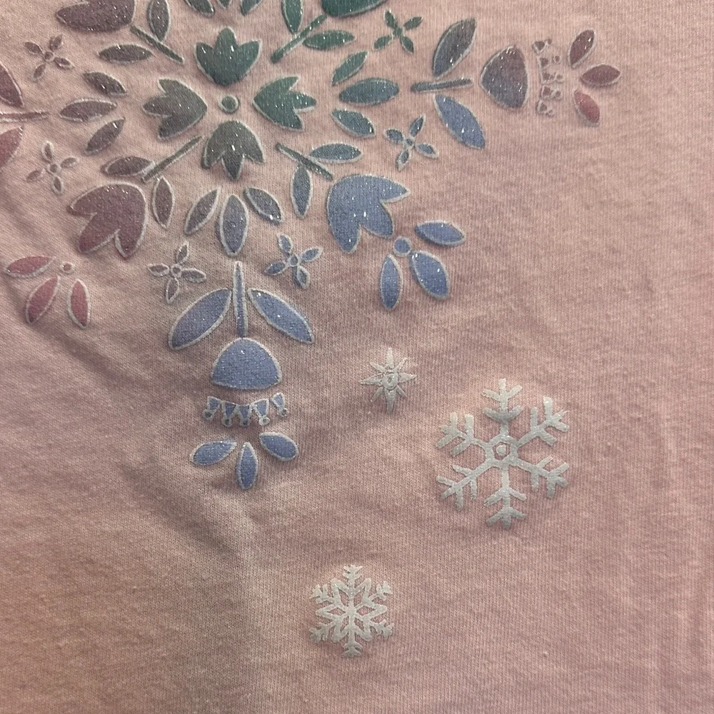 OshKosh B'gosh Light Pink Snowflake Long Sleeve Tee ❄️